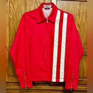 Men’s Jacket red with white speed stripes
